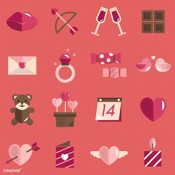 Valentines icons set vector | Free stock vector - 280962