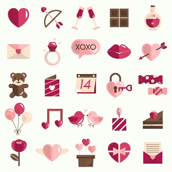 Valentines icons set vector | Free stock vector - 280975