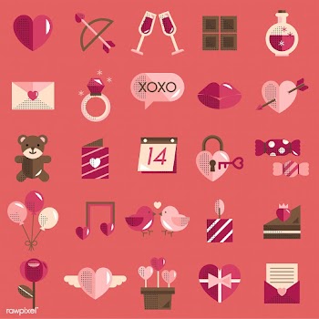 Valentines icons set vector | Free stock vector - 280976