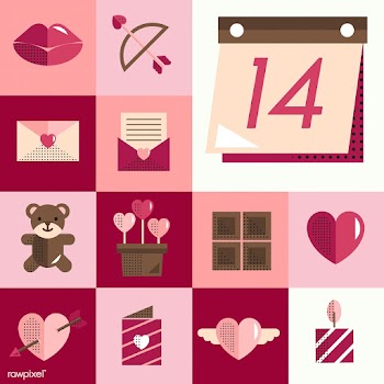 Valentines icons set vector | Free stock vector - 281006