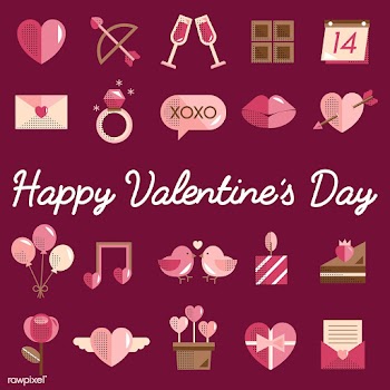 Valentines icons set vector | Free stock vector - 281155