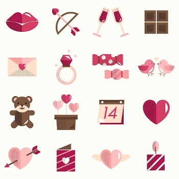 Valentines icons set vector | Free stock vector - 281157