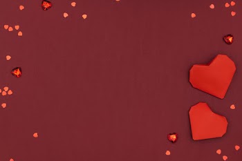 Valentines&rsquo; hearts border plasticine… | Free stock photo | High Resolution image