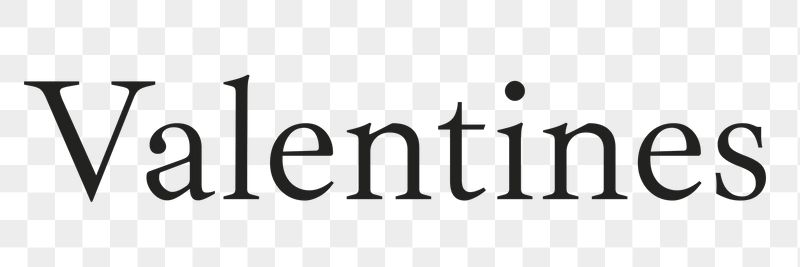 Valentines word png, simple typography | Free PNG - rawpixel