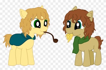 Valichan, Chewing, Hay, Lord Of The Rings, Meriadoc - Cartoon