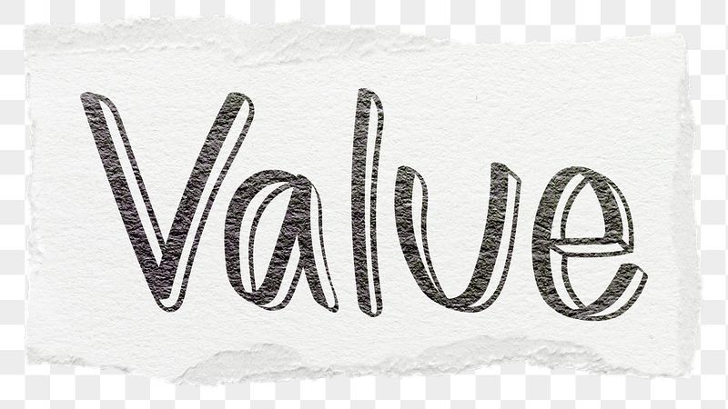 Value png word sticker typography, | Free PNG - rawpixel