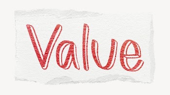 Value word, ripped paper typography | Free PSD - rawpixel
