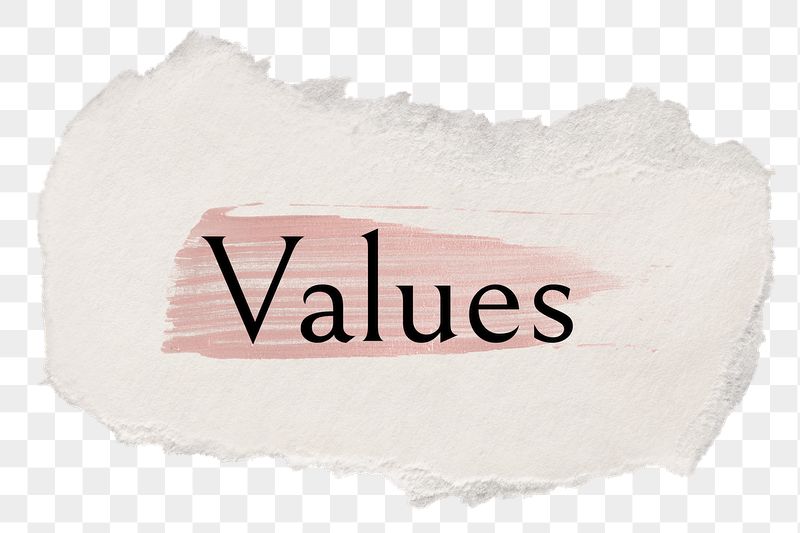 Values png word sticker typography, | Free PNG - rawpixel