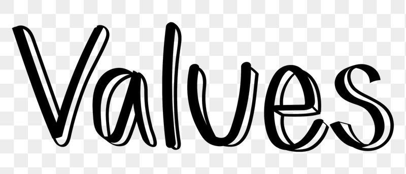 Values png word sticker typography, | Free PNG - rawpixel