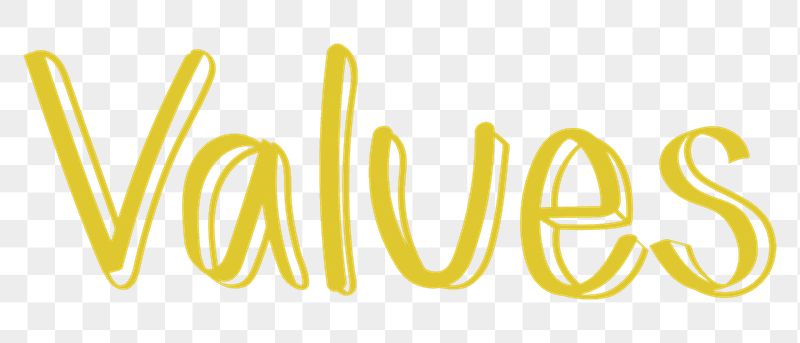 Values png word sticker typography, | Free PNG - rawpixel