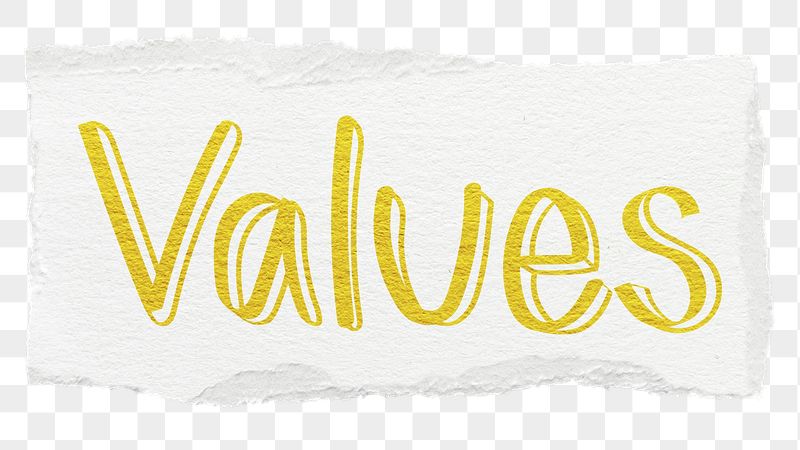 Values png word sticker typography, | Free PNG - rawpixel