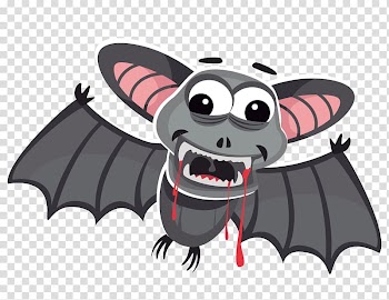 Vampire bat , Bloody transparent background PNG clipart
