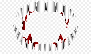 Vampire Fang Tooth Clip art - Vampire Teeth Transparent PNG Clip Art 
