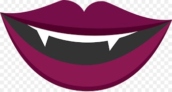 Vampire Horror Ghost - Purple vampire lips 