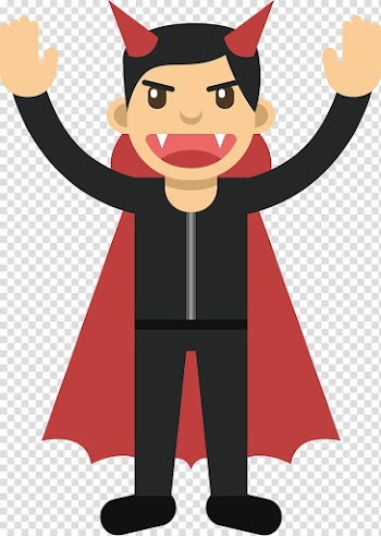 Vampire in the demon corner transparent background PNG clipart