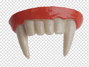 Vampire teeth costume, Vampire Fang Tooth pathology Dentures, Plastic fangs teeth transparent background PNG clipart