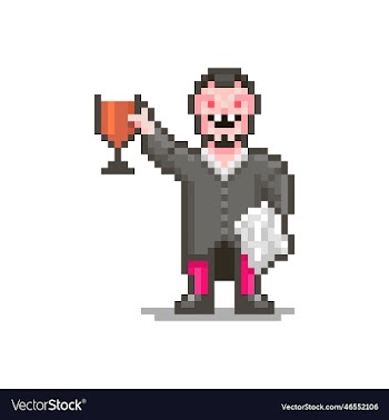 vampire with a glass of blood