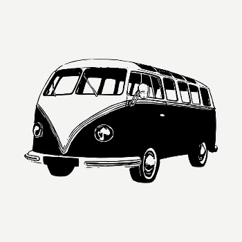 Van drawing, vintage illustration psd. | Free PSD - rawpixel