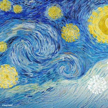 Van Gogh's The Starry Night coronavirus pandemic remix social ad | Free  illustration - 2320225