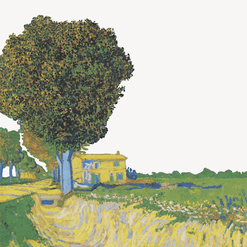 Van Gogh collage element border, | Free PSD - rawpixel