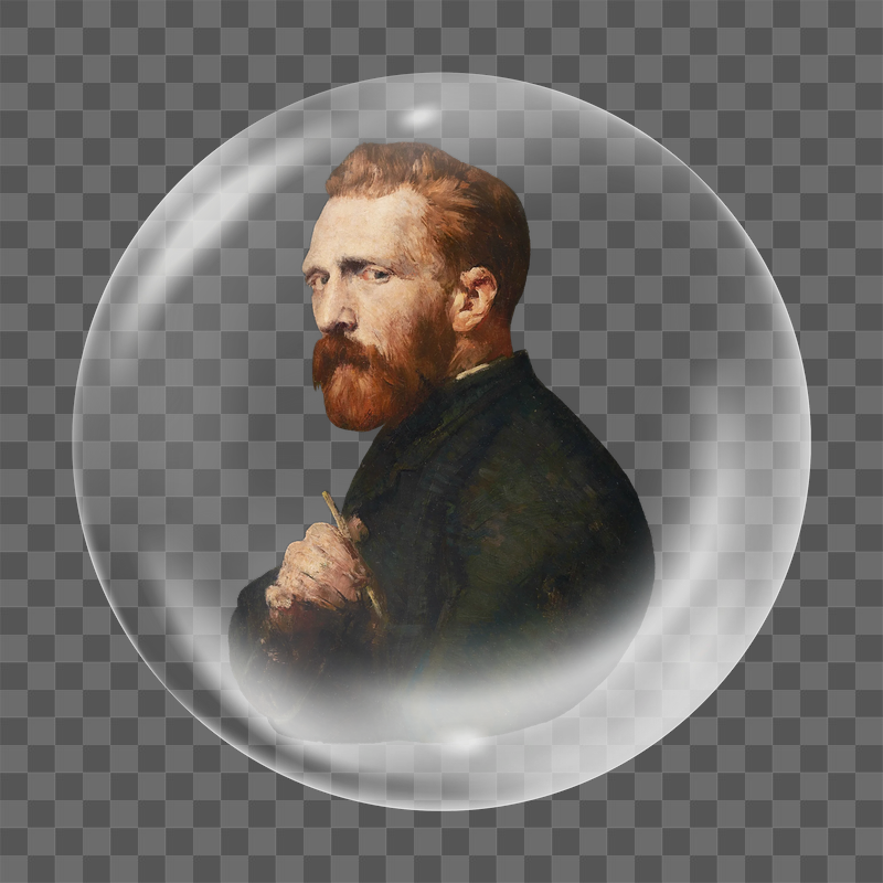 Van Gogh png portrait sticker, | Free PNG - rawpixel