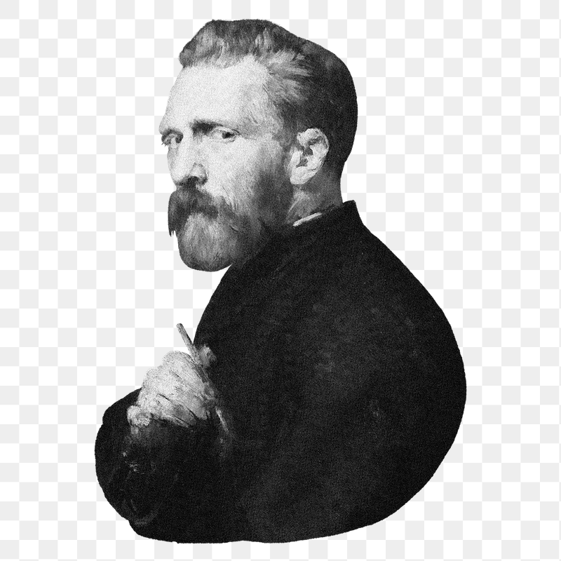 Van Gogh portrait png sticker, | Free PNG Illustration - rawpixel