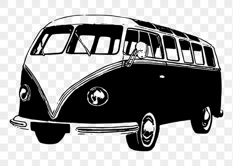 Van png sticker, vintage illustration, | Free PNG - rawpixel