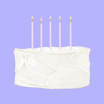 Vanilla birthday cake, dessert illustration | Free Photo Illustration - rawpixel