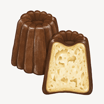 Vanilla canele, French pastry dessert | Free Photo Illustration - rawpixel