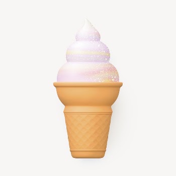 Vanilla ice cream collage element, | Free PSD - rawpixel