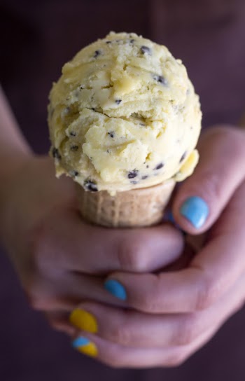 Vanilla ice cream cone 