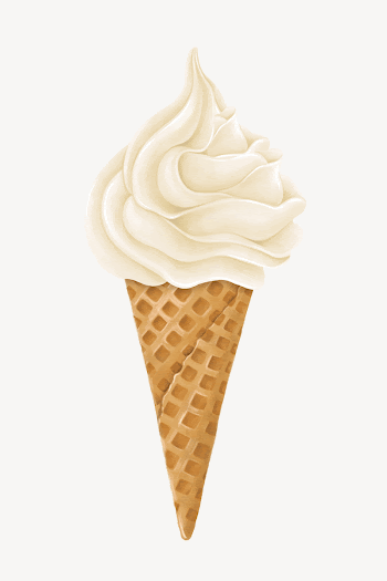 Vanilla soft serve, Summer dessert | Free Photo Illustration - rawpixel