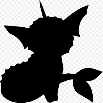 Vaporeon Eevee Jolteon Image Silhouette - silhouette 