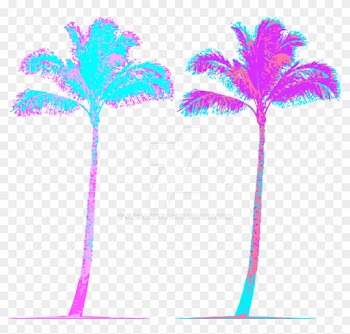 Vaporwave Aesthetic By Stefanh13 - Aesthetic Palm Trees Png