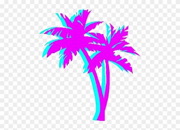 Vaporwave Palm Tree