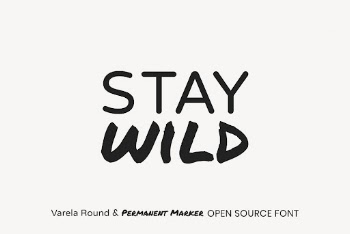 Varela Round & Permanent Marker | Free Font Add-on - rawpixel
