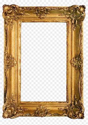 Variants On Ornate Gold Frames Around Graphic Image - Frame Transparent