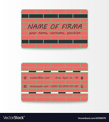 Variety of detailed horizontal business cards on vector image