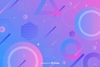 Variety of geometric shapes background Free Vector