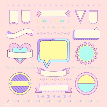 Various cute and girly design element vectors | Free stock vector - 512814