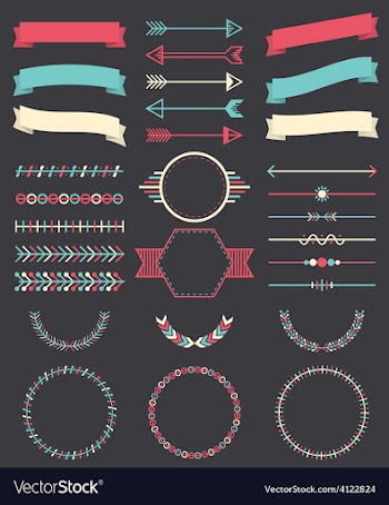 Various elements for design vector image
