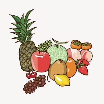 Various fruits clipart, healthy food | Free PSD - rawpixel