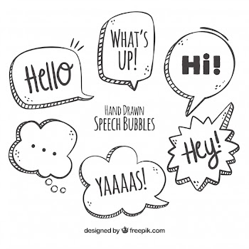 Various hand drawn speech bubbles Free Vector