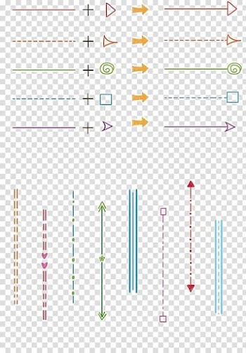 Various lines transparent background PNG clipart