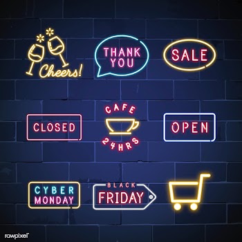 Various neon signs vector set | Free stock vector - 537659