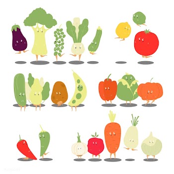 Various organic vegetable cartoon characters .. | Free stock vector - 538583