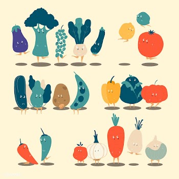 Various organic vegetable cartoon characters .. | Free stock vector - 538596