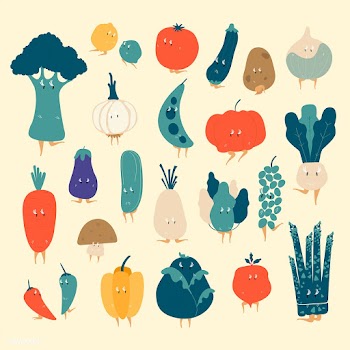 Various organic vegetable cartoon characters .. | Free stock vector - 538624
