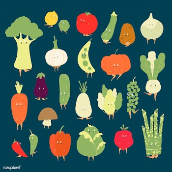 Various organic vegetable cartoon characters .. | Free stock vector - 538659