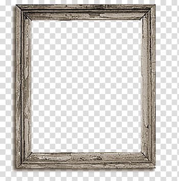 Various , rectangular grey wooden frame transparent background PNG clipart